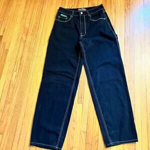 Empyre Tori Jeans Womens 8 Black Baggy Carpenter Skater Punk Wide